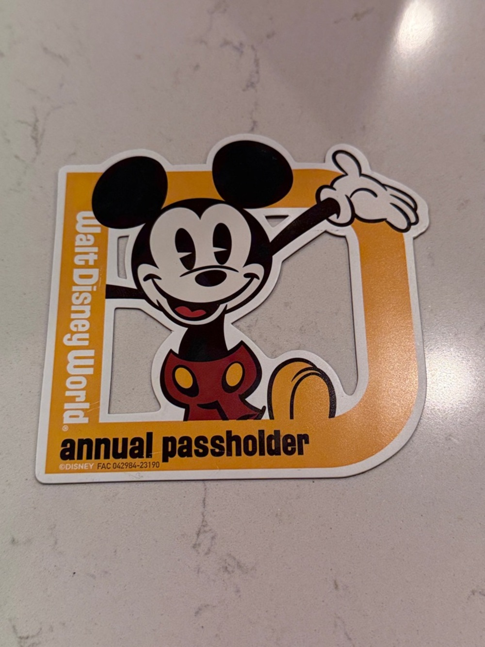 Disney Annual Passholder Magnet